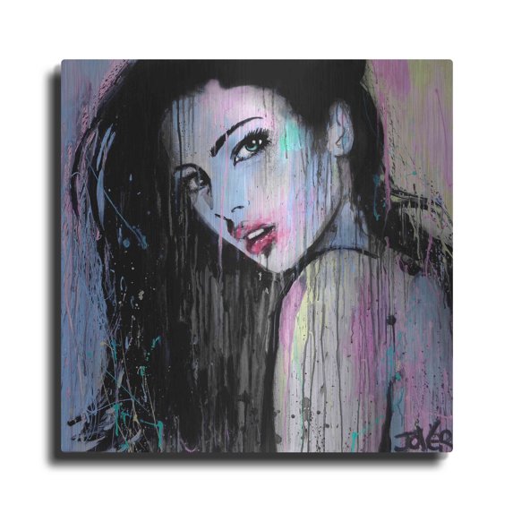 Luxe Metal Art 'Wild Orchid' by Loui Jover, Metal Wall Art, 36"x36"