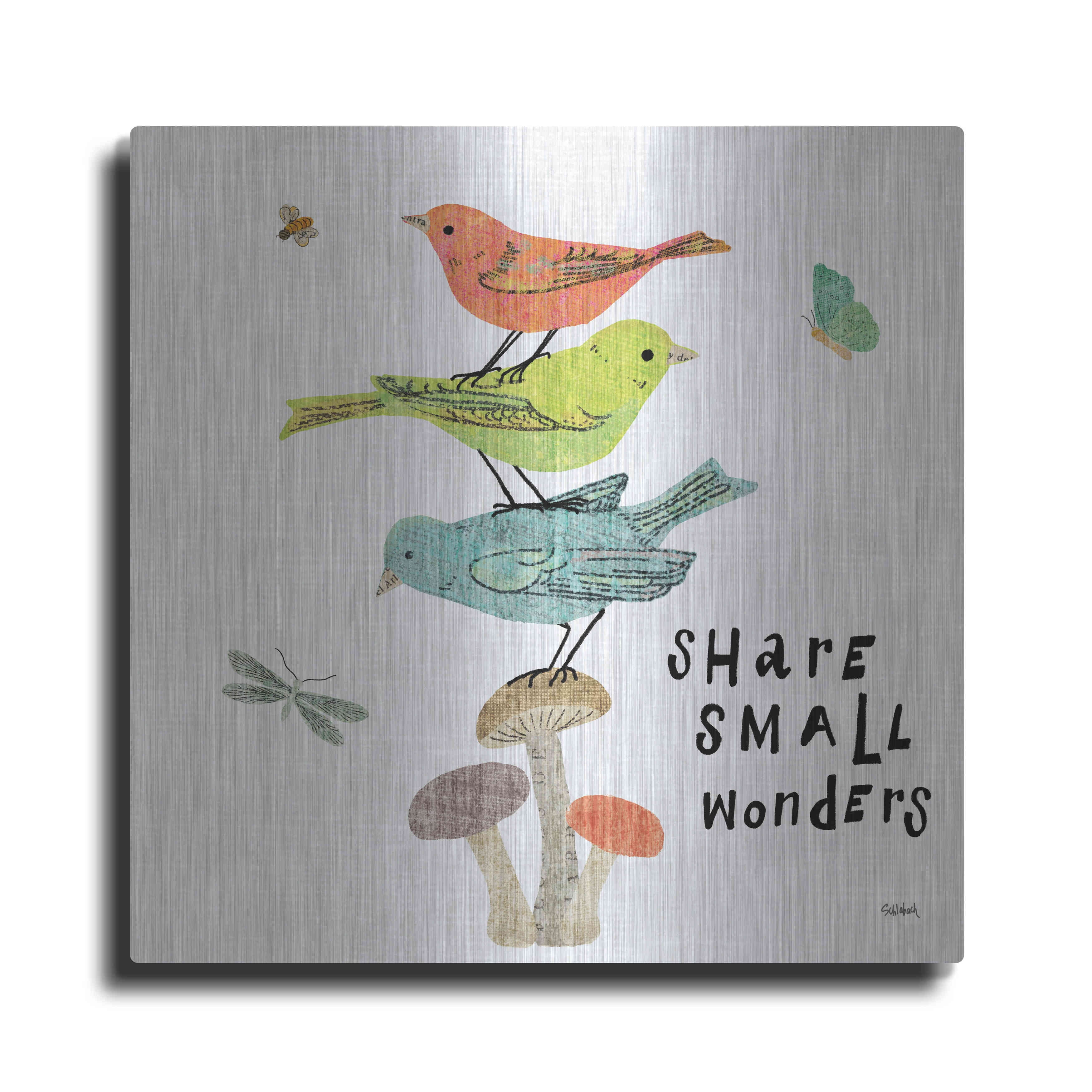 Wild Wings III Colorful Birds Canvas Print Wall Art