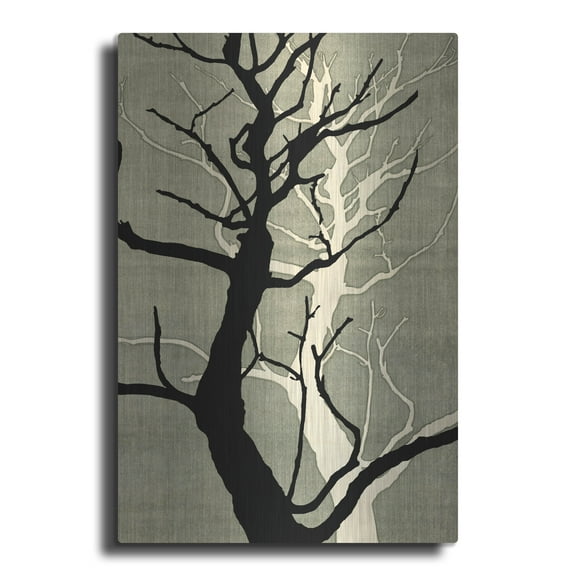Luxe Metal Art 'Winter Hollow 2'  by Alicia Ludwig Metal Wall Art, 12" x 16"