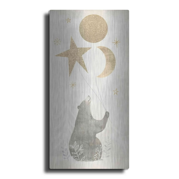 Luxe Metal Art 'Wood Land Celebration Collection B' by Victoria Borges Metal Wall Art, 24"x48"