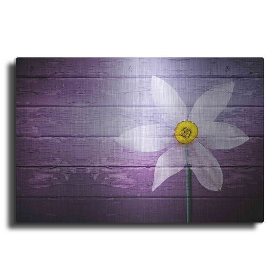 Luxe Metal Art 'Wood Series: A Simple Paradise', Metal Wall Art, 36"x24"