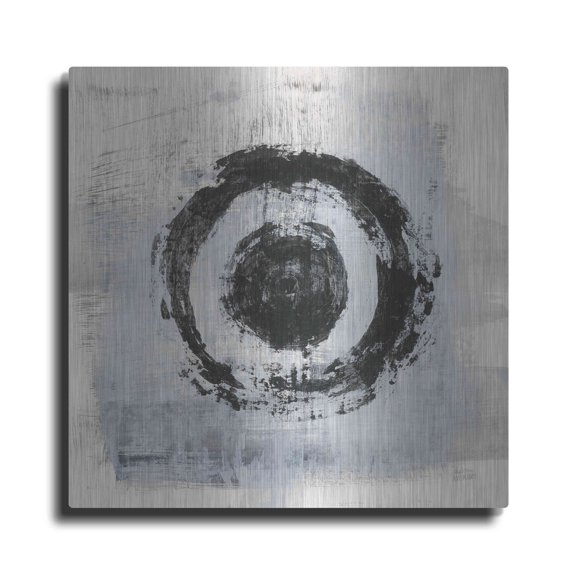 Luxe Metal Art 'Zen Circle II Crop' by Melissa Averinos, Metal Wall Art, 36"x36"
