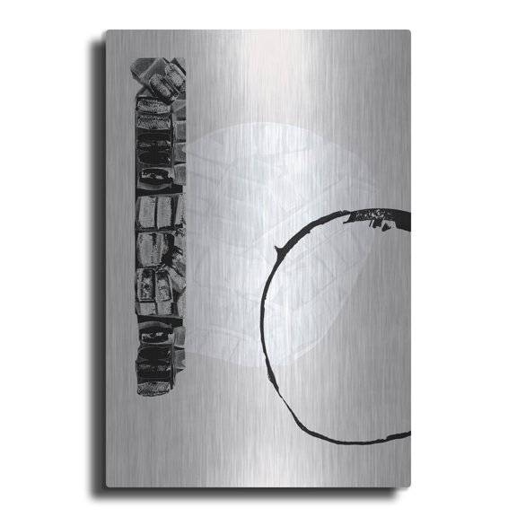 Luxe Metal Art 'Zen Shapes 1' by Cartissi Metal Wall Art, 16" x 24"