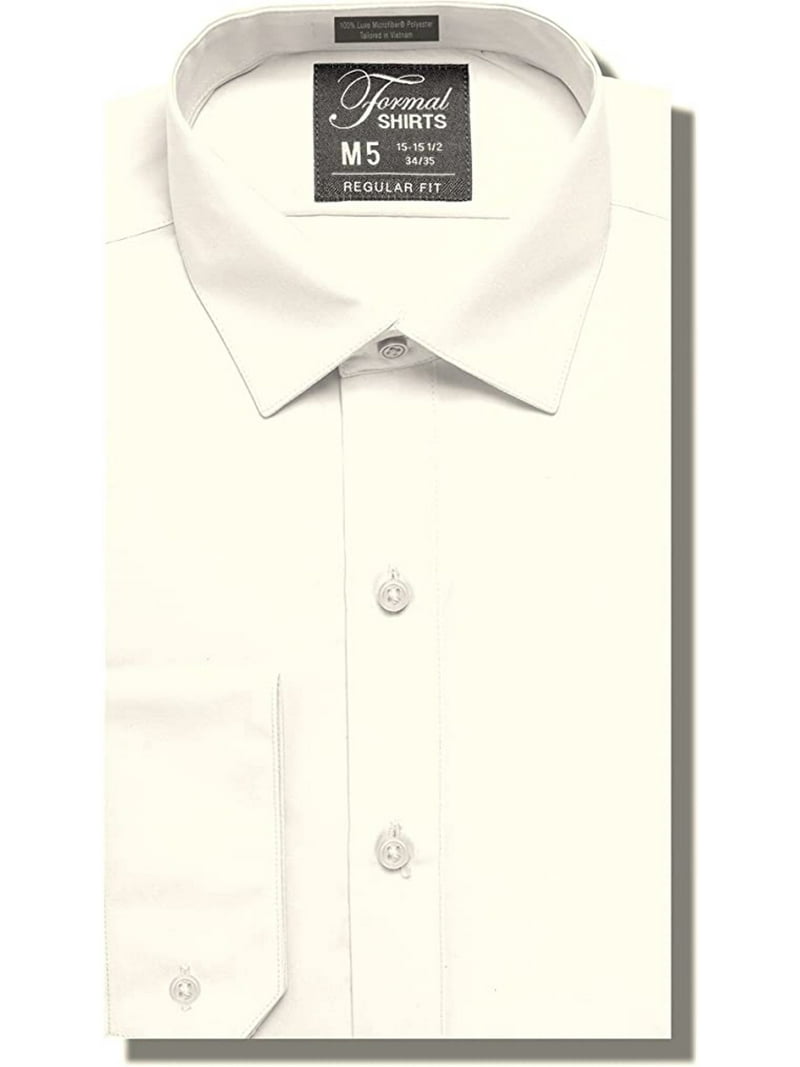 luxe microfiber dress shirt Luxe Microfiber Men's Regular Fit Dress Shirt, Tuxedo Shirt