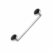 Luxe Modz 13G Titanium Surface Barbell with Flat Press Fit Flat Gems Piercings Jewelry for Women Men Sold Each