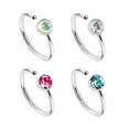 thumbnail image 1 of Luxe Modz 4PCS Nose Hoop Rings 20 Gauge Annealed Ion Plated Surgical Steel Wiith 4 Different Style, 1 of 4