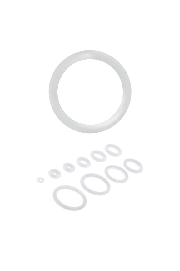 O-Ring White Rubber Perfect for Tunnels Plugs and Tapers, Also for Any Piercing Retainer Eyebrow, Labret, Industrial, Cartilage Pack of 20