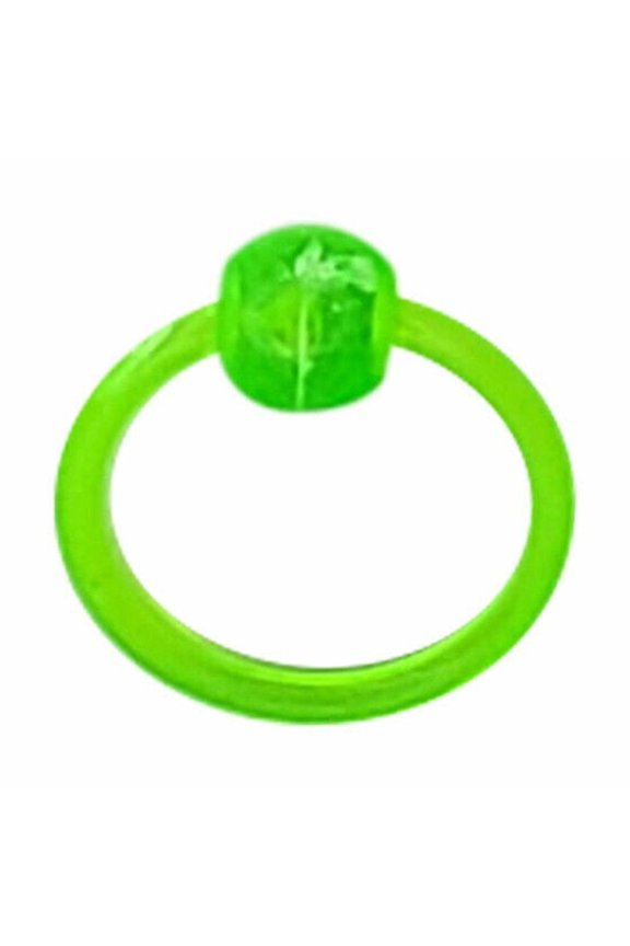 UV Neon Acrylic Circular Captive Bead Ring 14g - Sold as a Pair