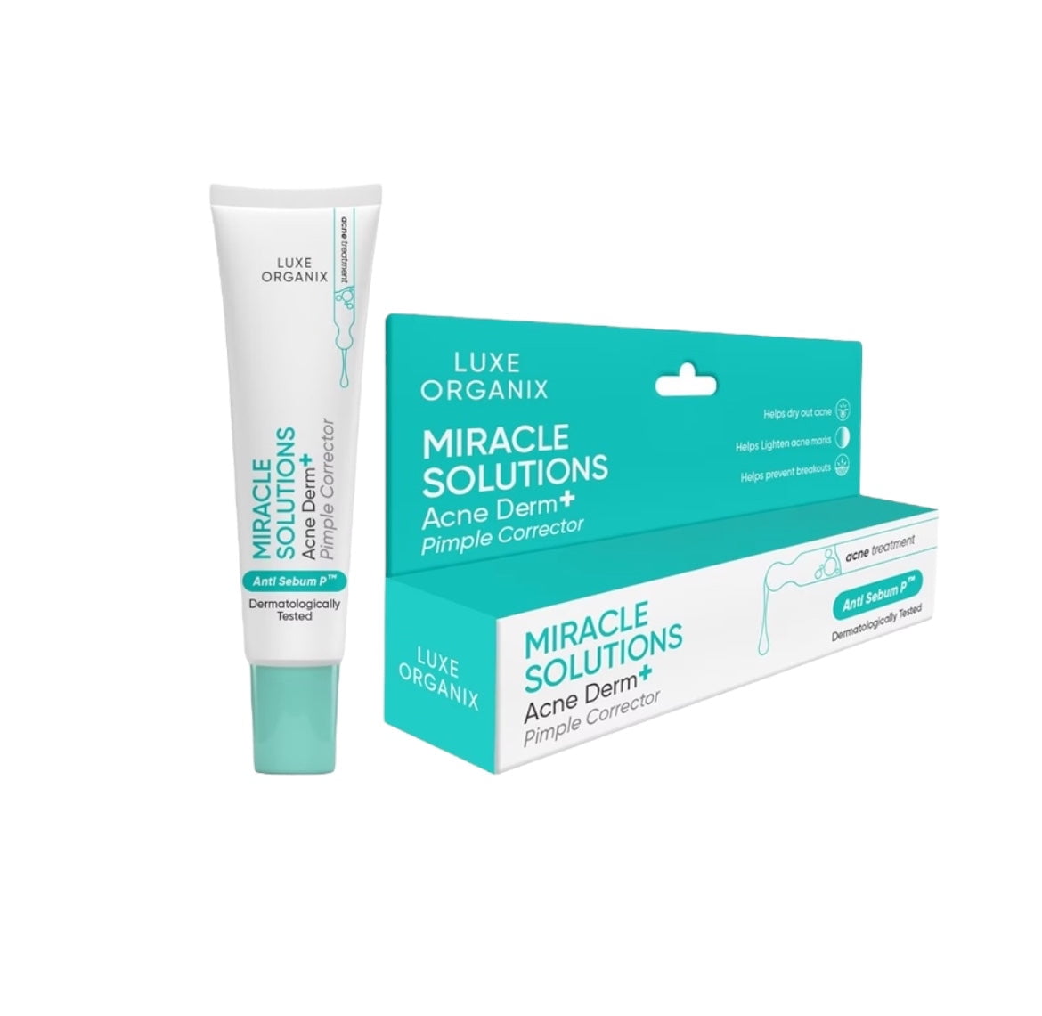 Luxe Organix Miracle Solutions AHA/BHA Pimple Spot Corrector 10ml ...