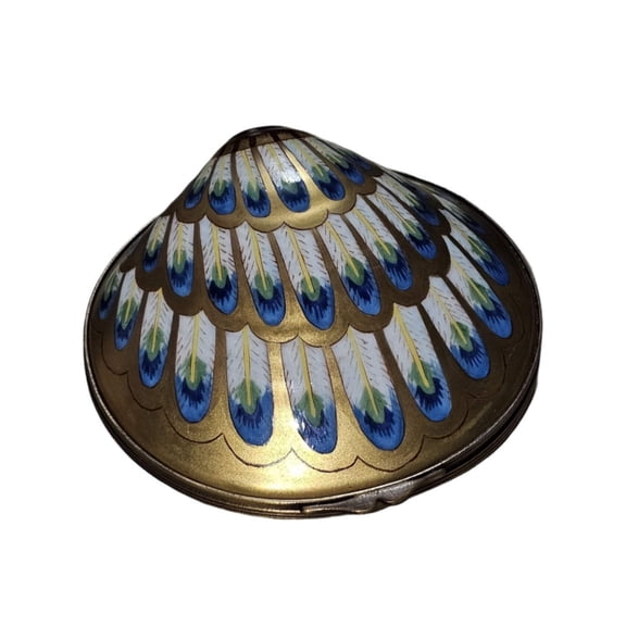 Luxe Oyster Box for Elegant Decor Limoges Box Porcelain Figurine