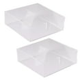 thumbnail image 1 of Luxe Party 2 Pack Acrylic Lunch Napkin Holder in Clear, 7.09" L x 7.09"W, 1 of 6