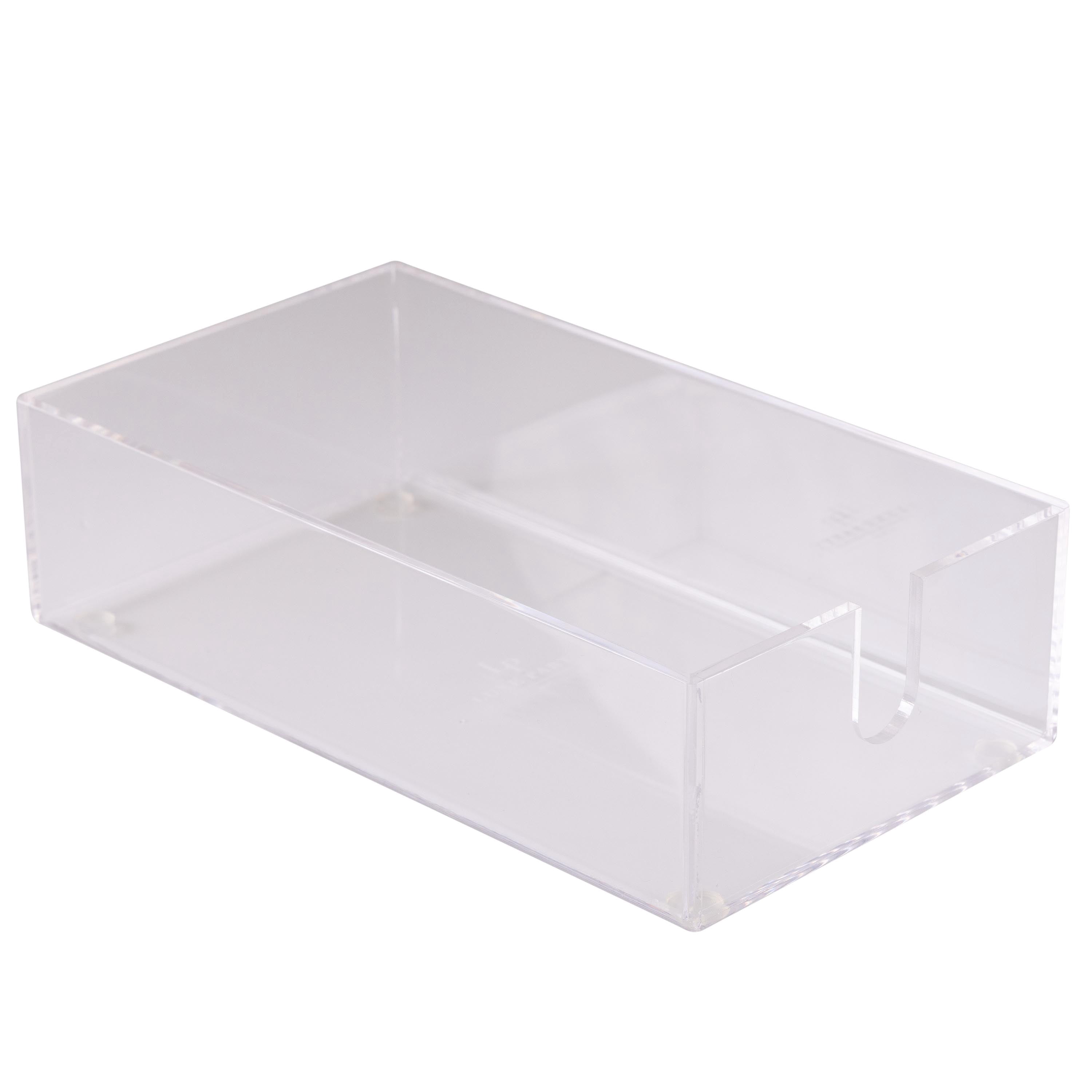Luxe Party Acrylic Guest Napkin Holder in Clear, 2.44" x 8.74" x 5"