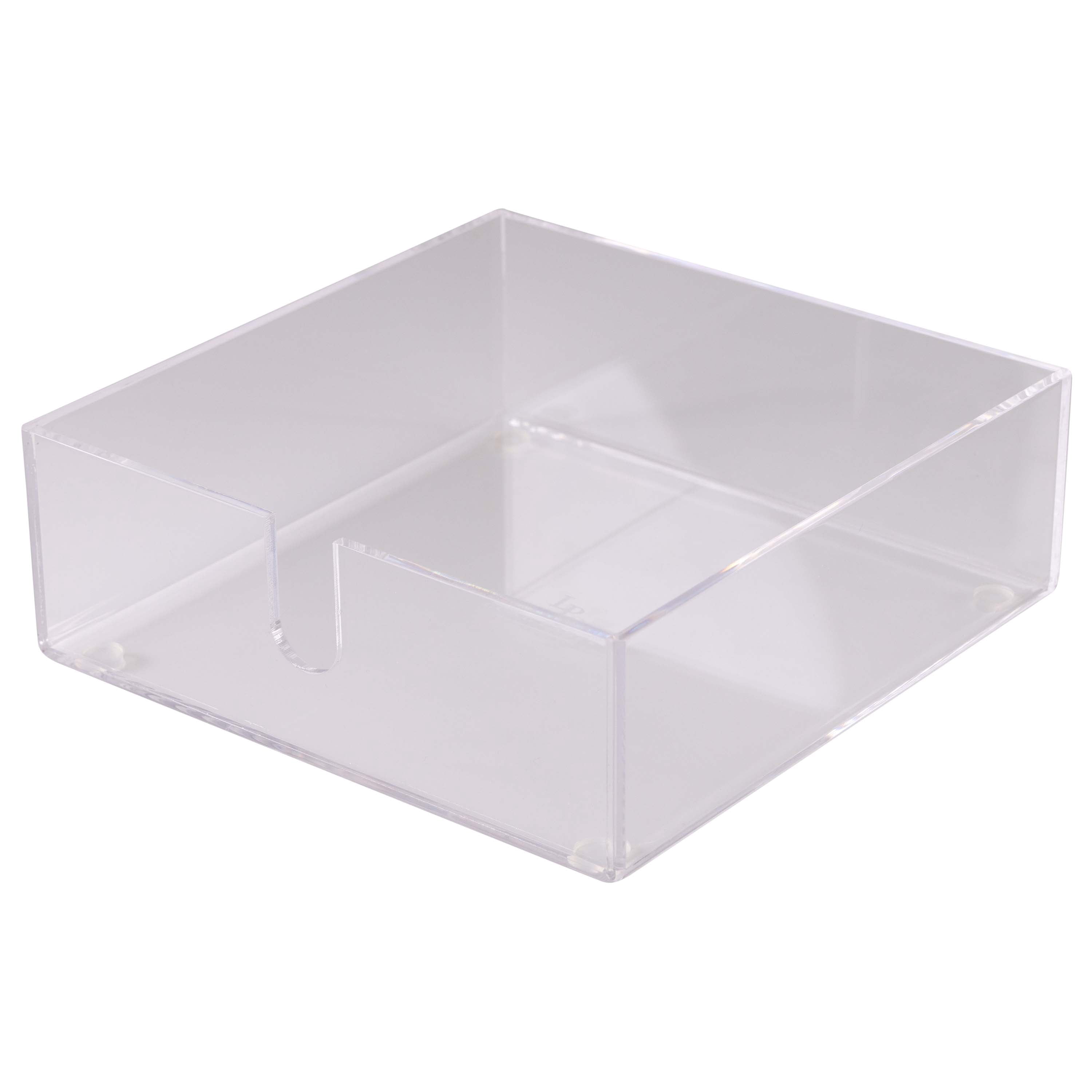 Luxe Party Acrylic Lunch Napkin Holder in Clear, 2.44" x 7.09" x 7.09"