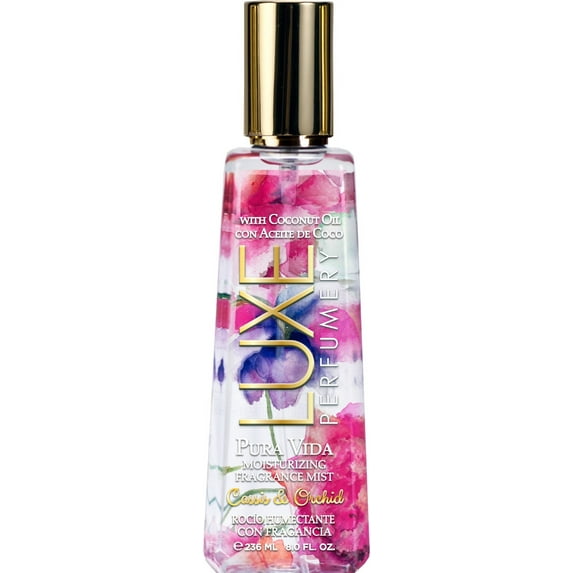 Luxe Perfumery Pura Vida Cassis & Orchid Body Spray for Women, 8 Oz