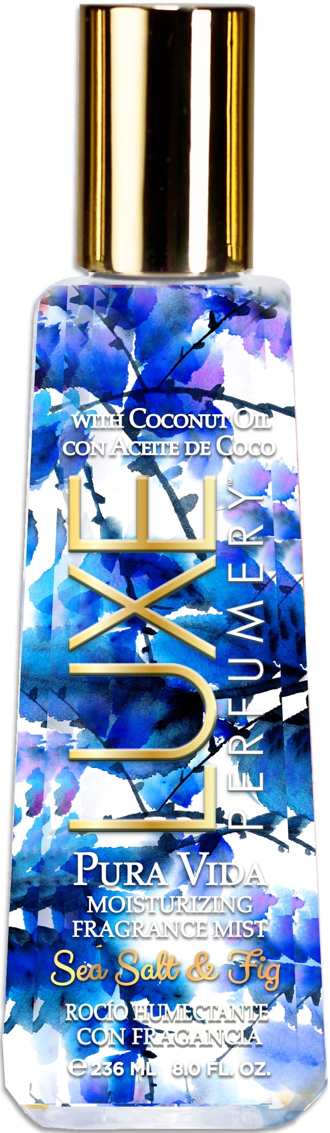 Luxe Perfumery Pura Vida Sea Salt & Fig Body Spray for Women, 8 Oz