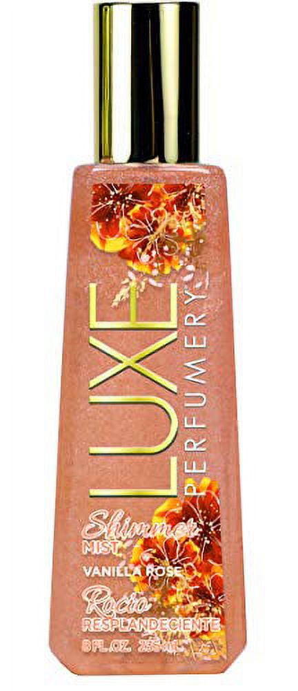 Luxe Perfumery Shimmer Fragrance Mist Vanilla Rose, 8.0 Fluid Ounce, 4 Count