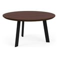thumbnail image 1 of Luxe Reception Conversational Table 30" Round HPL Top / Black Steel / Walnut, 1 of 5