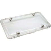 Luxe Shield, Premium Clear License Plate Cover incl Stainless Steel Screws | Durable and Weatherproof Clear License Plate Protector | One-of-a-Kind Design | Proudly Made in the USA