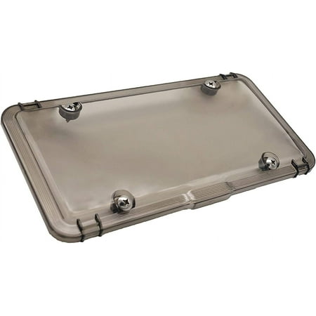 Luxe Shield, Premium Smoked License Plate Cover Incl Stainless Steel Screws | Durable and Weatherproof Tinted License Plate Protector | One-of-a-Kind Design | Proudly Made in The USA