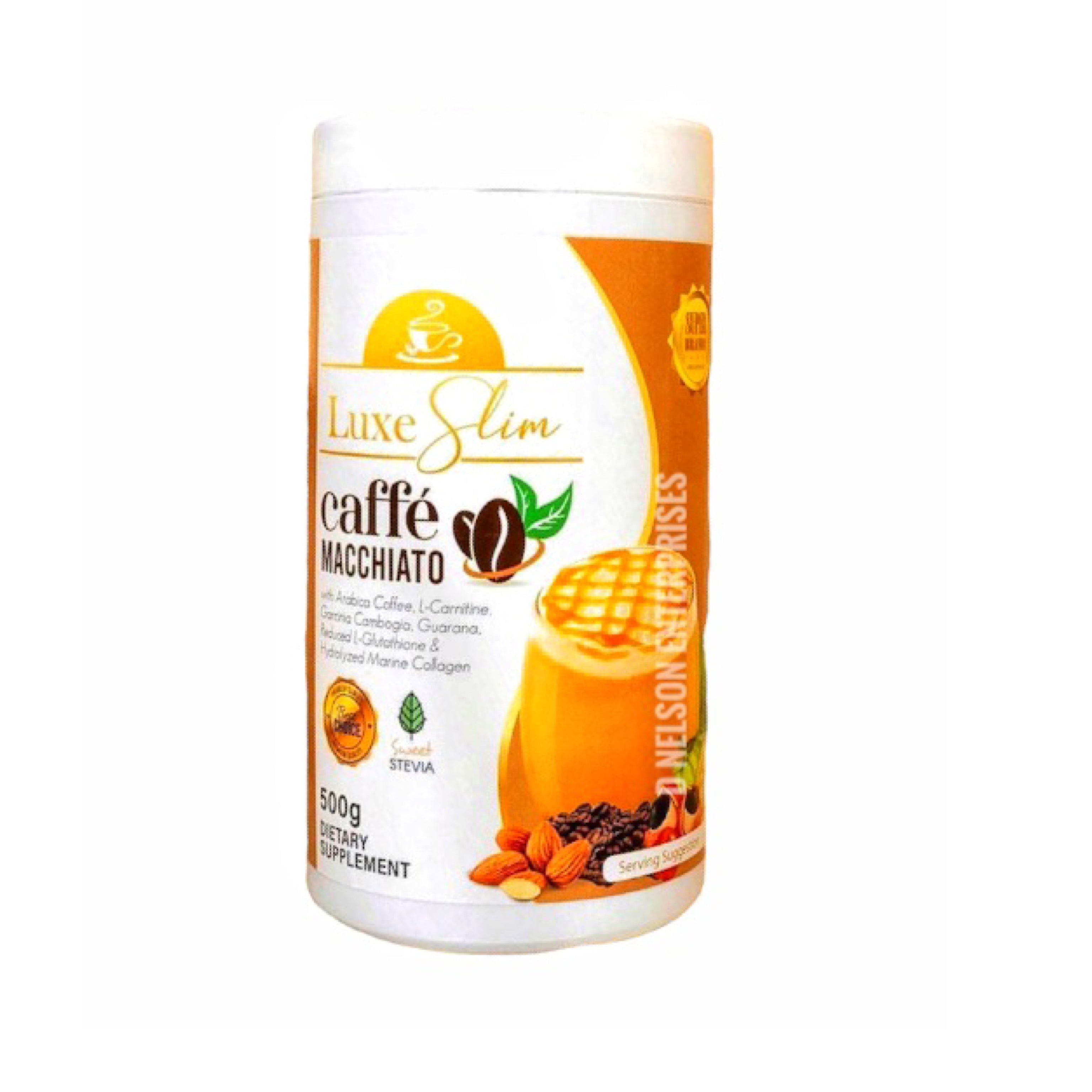 コーヒー LUXE SLIM MACCHIATO 500GRAMS Luxe Slim - Caffe Macchiato - 500g - Half Kilo Canister