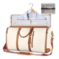 Luxe Travel Bag with Wheels, Convertible Garment Duffel, Rolling Suit ...