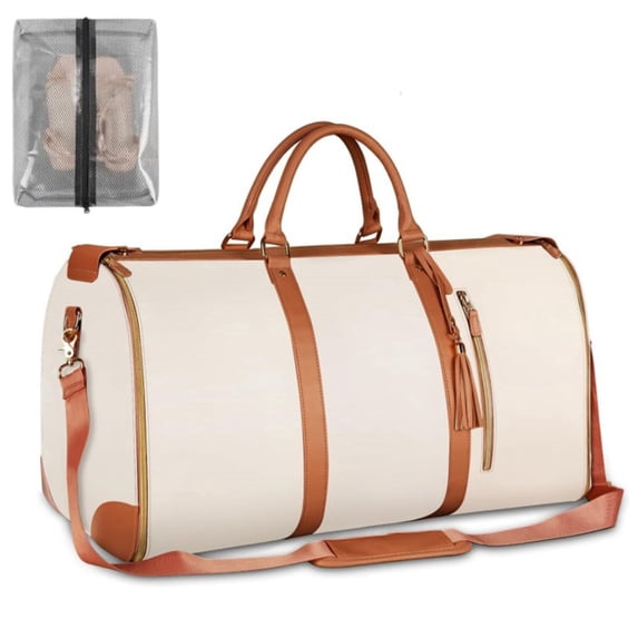Luxe Travel Bag with Wheels, Foldable Convertible Garment Bag Carry On ...