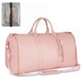 Luxe Travel Bag with Wheels, Foldable Convertible Garment Bag Carry On ...