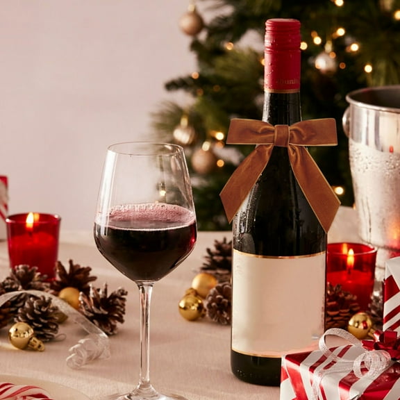 Luxe Velvet Christmas Bows 12-Pack - Elegant Crisscross Tree Topper Set with Wired Edges for Wreaths, Gift Wrapping & Festive Home Decor