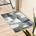 thumbnail image 1 of Luxe Weavers Abstract Brushstrokes Area Rug Gray 2x3, Soft Accent Carpet, 1 of 7