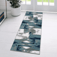 thumbnail image 1 of Luxe Weavers Abstract Brushstrokes Area Rug Light Blue 2x7, Soft Accent Carpet, 1 of 8