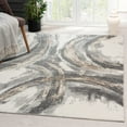 thumbnail image 1 of Luxe Weavers Abstract Gray 4x5 Area Rug Modern Geometric Carpet, 1 of 10