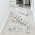 thumbnail image 1 of Luxe Weavers Abstract Marble Patterned Ivory 2x7 Area Rug for Living Rooms, 1 of 8
