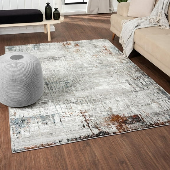 Luxe Weavers Abstract Multi 8x10 Area Rug, Indoor Modern Farmhouse Rug