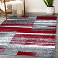 thumbnail image 1 of Luxe Weavers Art Deco Abstract Geometric Red 2x3 Area Rug for Living Rooms, 1 of 9