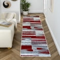 thumbnail image 1 of Luxe Weavers Art Deco Abstract Geometric Red 2x7 Area Rug for Living Rooms, 1 of 7