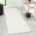 thumbnail image 1 of Luxe Weavers Artistic Abstract Wave Ivory 2x7 Indoor Runner Rug, 1 of 7