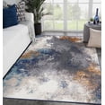 thumbnail image 1 of Luxe Weavers Beverly Collection 8445 Blue 5x7 Modern Abstract Area Rug, 1 of 10