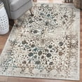 thumbnail image 1 of Luxe Weavers Beverly Collection Distressed Floral Area Rug 6495 Cream 4x5, 1 of 11