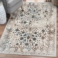 thumbnail image 1 of Luxe Weavers Beverly Collection Distressed Floral Area Rug 6495 Cream 5x7, 1 of 11