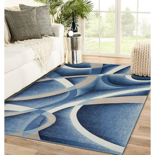 Blue Marble Patterned Round Rug, Non Slip Blue Area Rug, Living Room Floor  Carpet, Bedroom Decorative Circle Rug, Luxury Office Carpet -  Canada