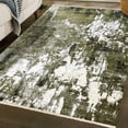 thumbnail image 1 of Luxe Weavers Bohemian Abstract Green 5' x 7'4" Area Rug Fringed Modern Carpet, 1 of 9