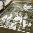 thumbnail image 1 of Luxe Weavers Bohemian Abstract Green 5' x 7'4" Area Rug Fringed Modern Carpet, 1 of 9