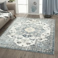 thumbnail image 1 of Luxe Weavers Bohemian Moroccan Blue Size 5x7 Area Rug, Floral Carpet, 1 of 9