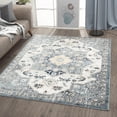 thumbnail image 1 of Luxe Weavers Bohemian Moroccan Blue Size 6x9 Area Rug, Floral Carpet, 1 of 9