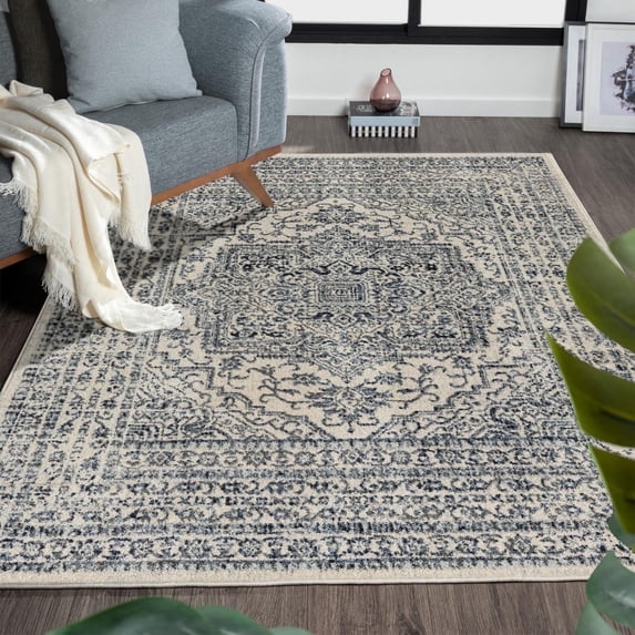 Luxe Weavers Bohemian Moroccan Ivory 5x7 Area Rug, Indoor Carpet