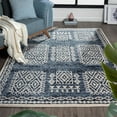 thumbnail image 1 of Luxe Weavers Bohemian Tribal Navy 8x10 Area Rug, Geometric Non-Shed Carpet, 1 of 9