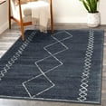 thumbnail image 1 of Luxe Weavers Boho Moroccan Geometric Anthracite 8x10 Area Rug, Modern Home Décor Rug, 1 of 10