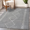 thumbnail image 1 of Luxe Weavers Boho Moroccan Geometric Gray 6x9 Area Rug, Modern Home Décor Rug, 1 of 8