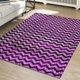thumbnail image 1 of Luxe Weavers Chevron Purple 5x7 Area Rug, Stain Resistant Moroccan Geometric Carpet, 1 of 5