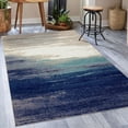 thumbnail image 1 of Luxe Weavers Coastal Abstract Blue 5x7 Area Rug, Stain-Resistant Living Room Carpet, 1 of 7